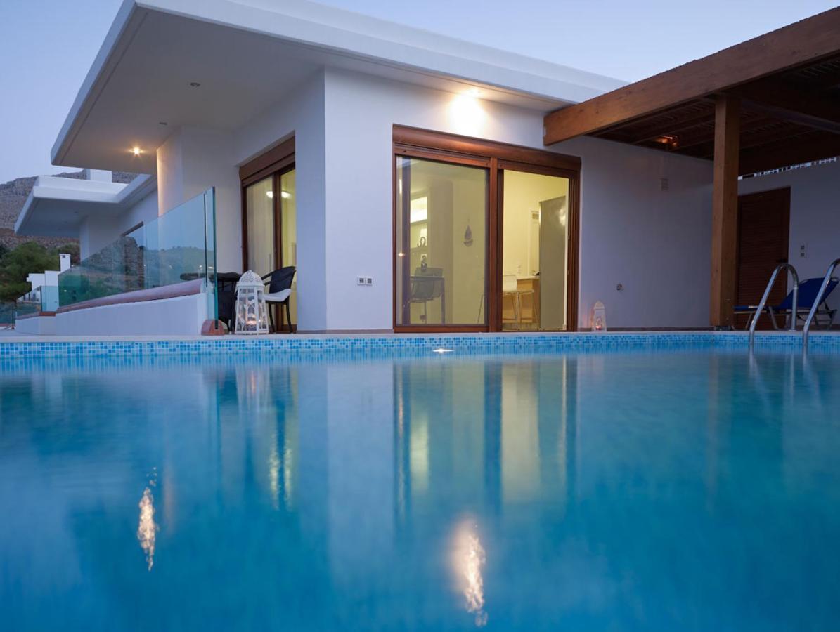 Luxury Villa Verna Líndos Esterno foto